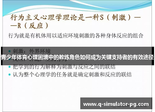 青少年体育心理困境中的教练角色如何成为关键支持者的有效途径